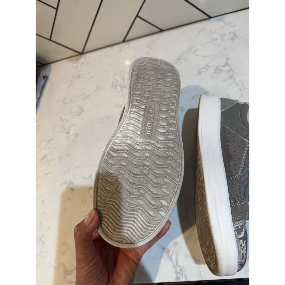 Heydude Karina Sneakers "Silver Python" size 10 n… - image 10